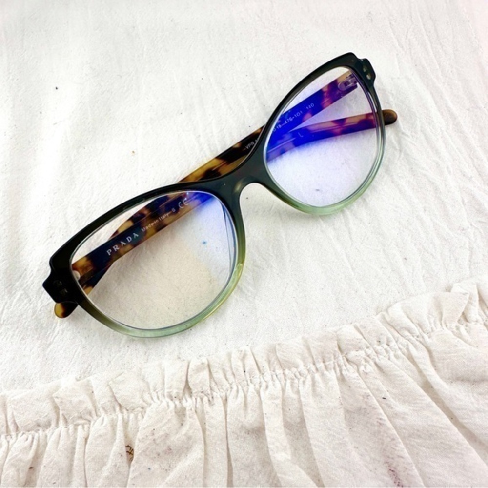 Prada VPR 12V gradient green glasses - 52-18-140